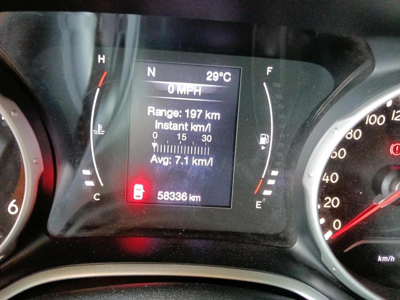 2017 Jeep Compass LONGITUDE (O) 2.0 DIESEL, Diesel, Manual, 58,336 km, interior