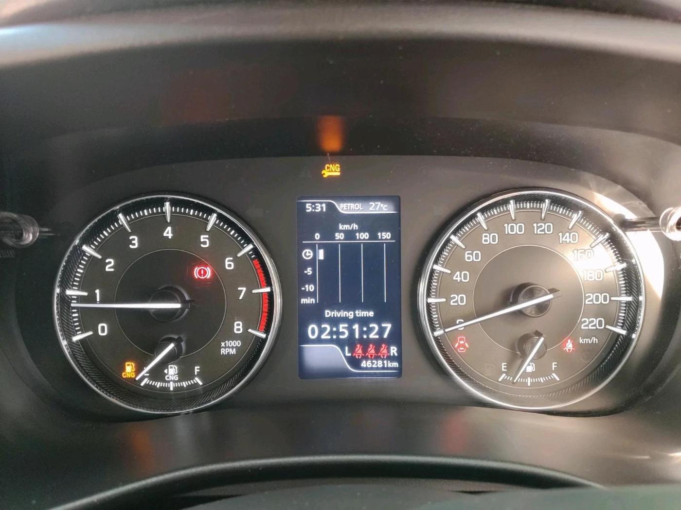 2025 Maruti Baleno  ZETA CNG 1.2L, CNG, Manual, 46,281 km, interior