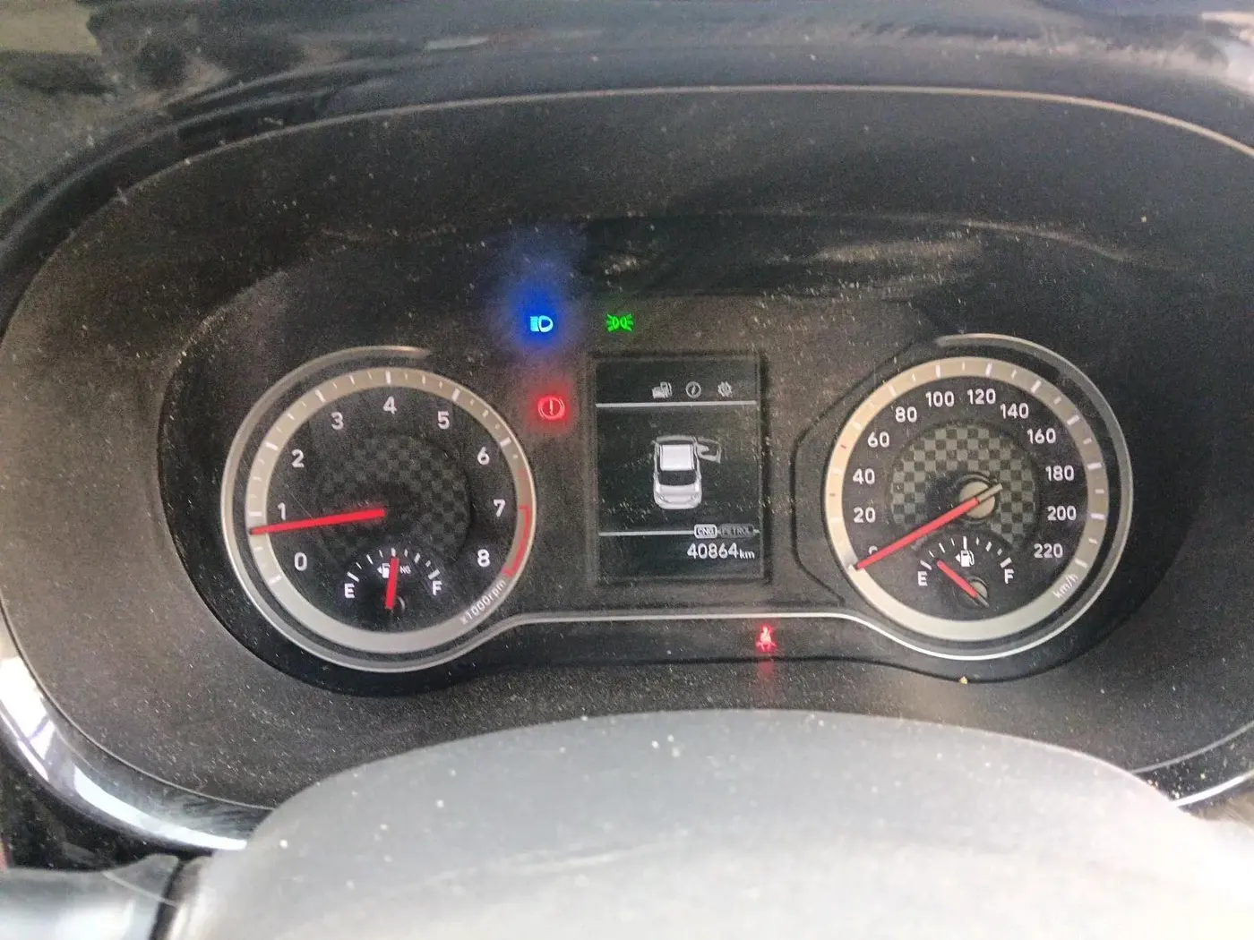 2025 Hyundai AURA SX 1.2 CNG, CNG, Manual, 40,864 km, interior