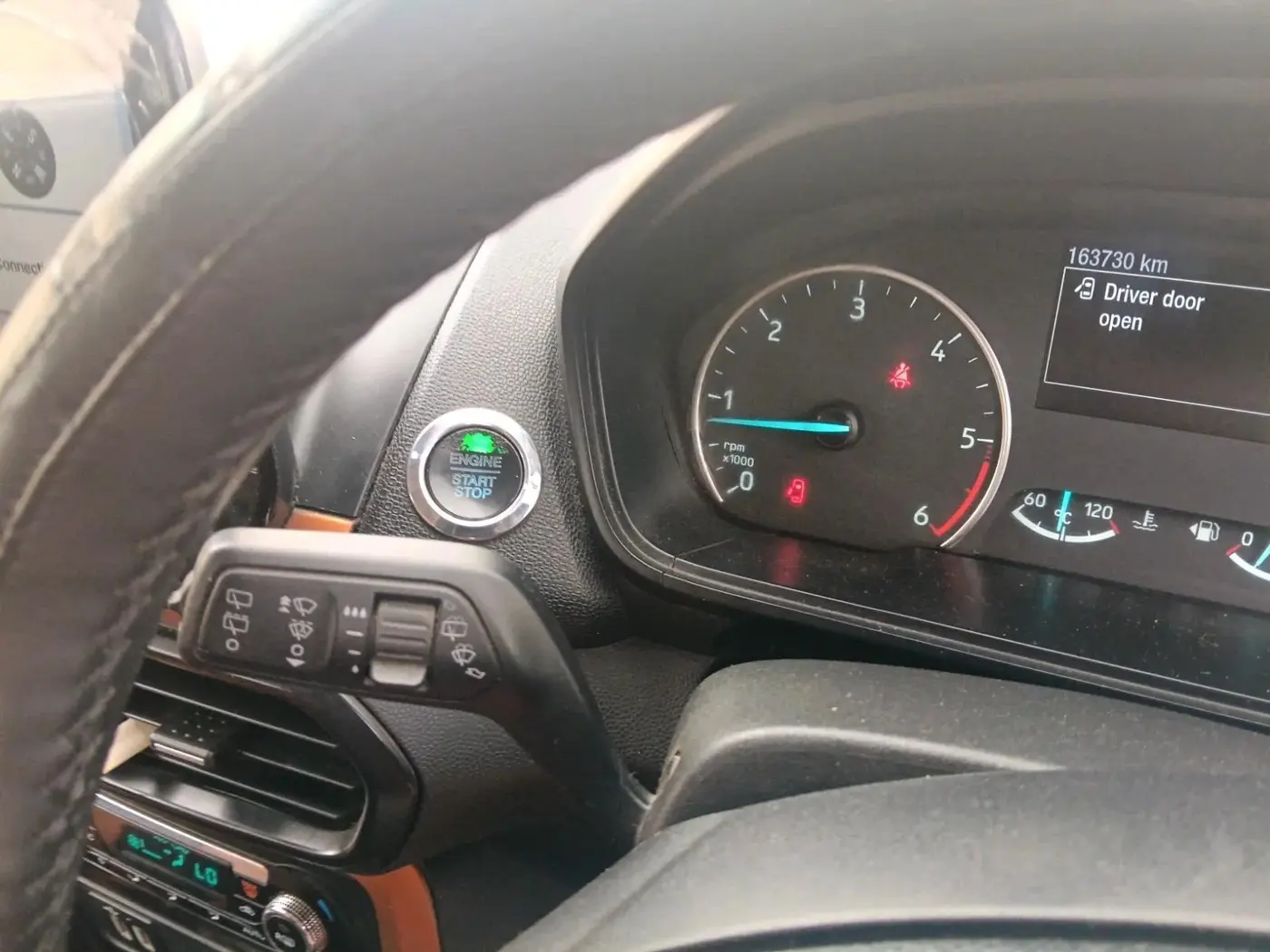 2019 Ford Ecosport TITANIUM 1.5L SPORTS(SUNROOF) DIESEL, Diesel, Manual, 1,63,730 km, interior