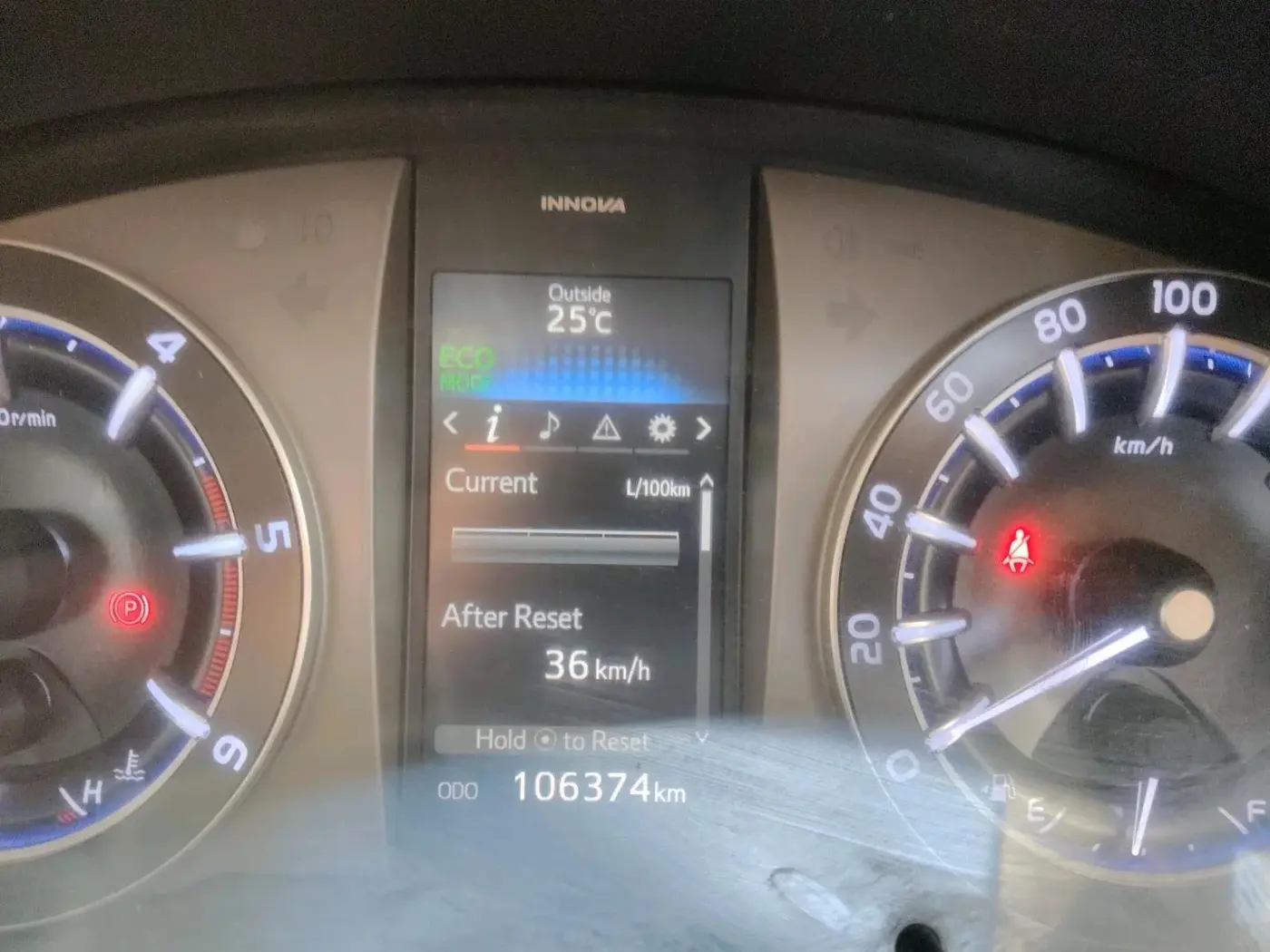 2017 Toyota Innova Crysta 2.4 VX 8 STR, Diesel, Manual, 1,06,374 km, interior