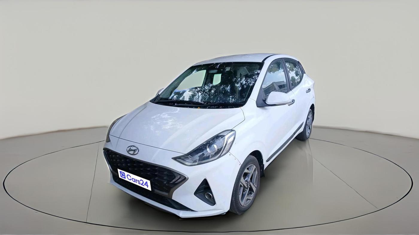 2020 Hyundai AURA SX PLUS 1.2 AMT, Petrol, Automatic, 36,139 km, exterior