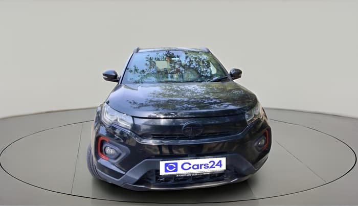 2023 Tata NEXON XZA PLUS LUX SUNROOF RED DARK PETROL, Petrol, Automatic, 93,227 km, exterior