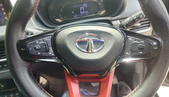 2023 Tata NEXON XZA PLUS LUX SUNROOF RED DARK PETROL, Petrol, Automatic, 93,227 km, interior