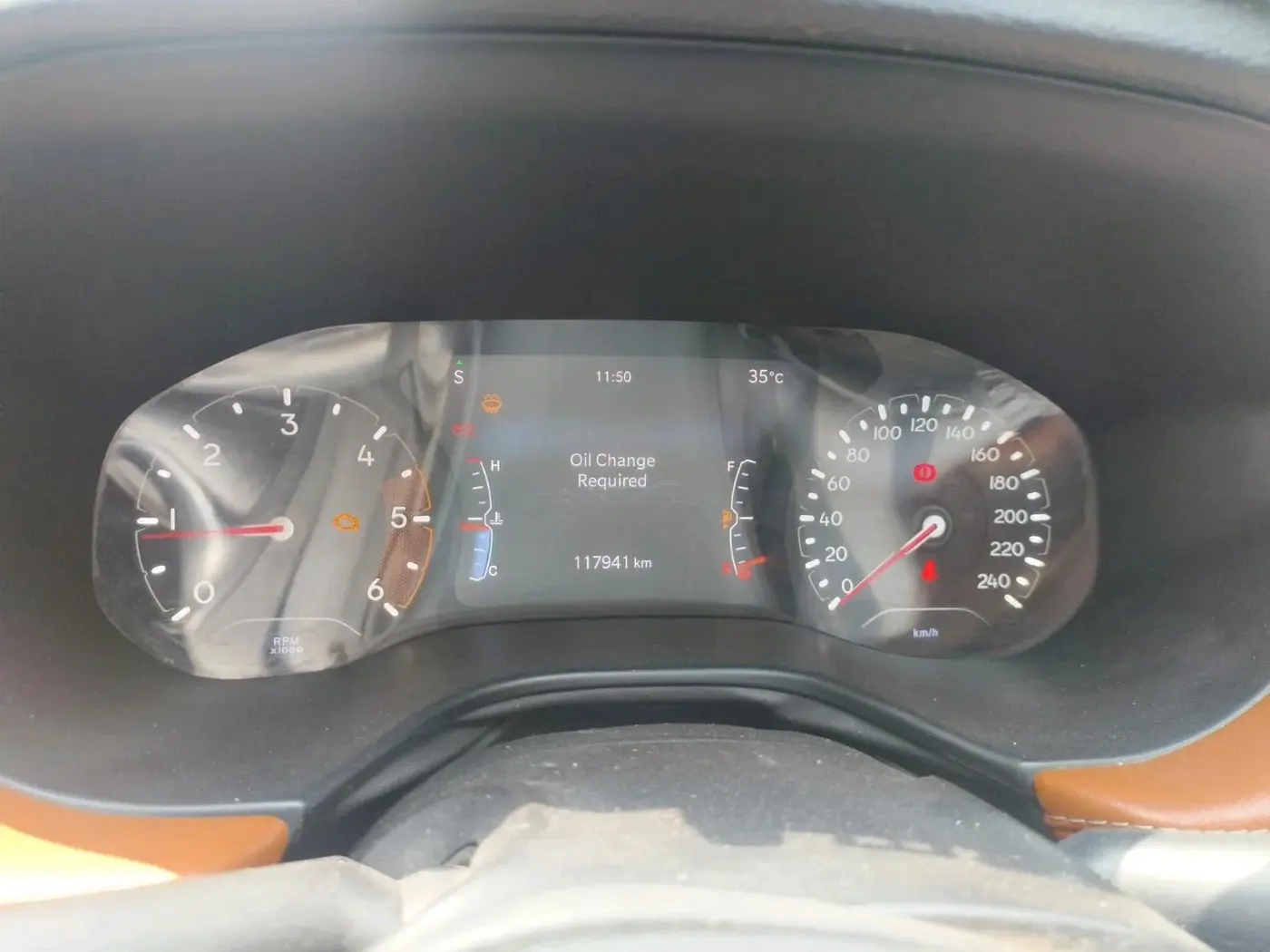 2022 Jeep Compass LIMITED (O) 2.0 DIESEL, Diesel, Manual, 1,17,941 km, interior