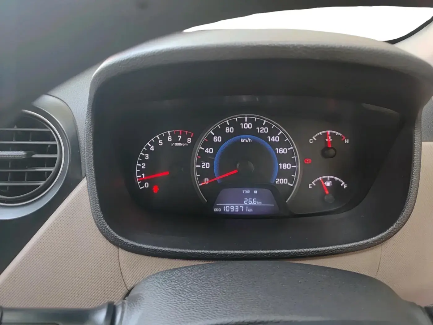 2015 Hyundai Grand i10 MAGNA 1.2 KAPPA VTVT, Petrol, Manual, 1,09,371 km, interior