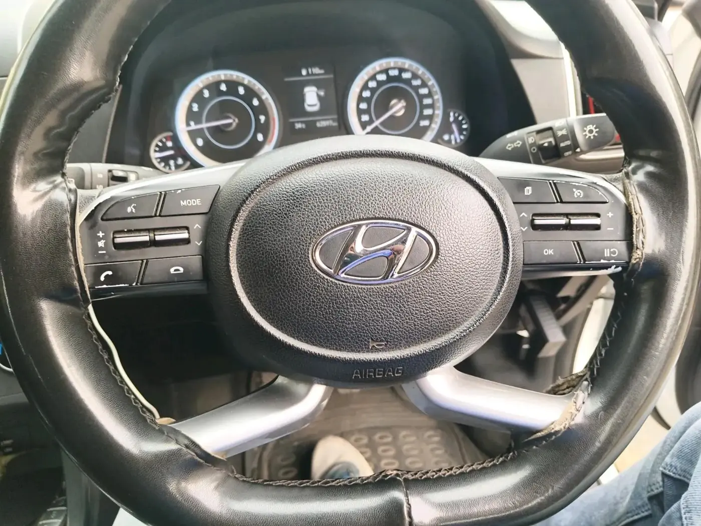 2022 Hyundai Creta S PLUS KNIGHT 1.5 PETROL, Petrol, Manual, 62,597 km, interior