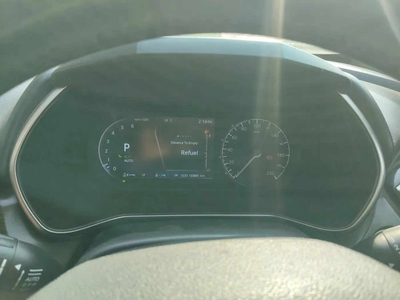 2020 Tata Harrier XZA PLUS 2.0L, Diesel, Automatic, 1,33,691 km, interior