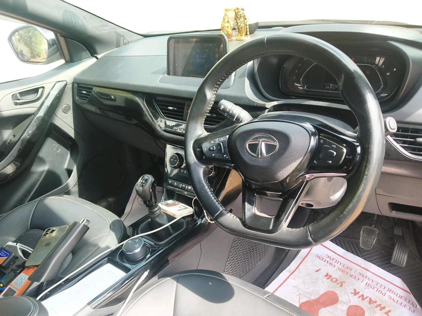2022 Tata NEXON XZ PLUS (O) PETROL DARK EDITION, Petrol, Manual, 54,197 km, interior
