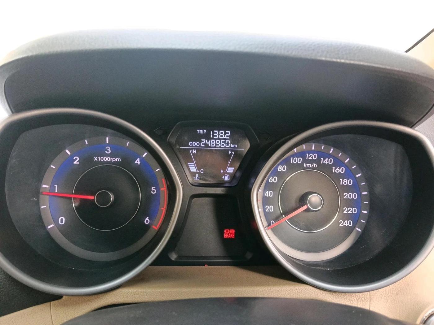2014 Hyundai New Elantra 1.6 S MT DIESEL, Diesel, Manual, 2,48,960 km, interior