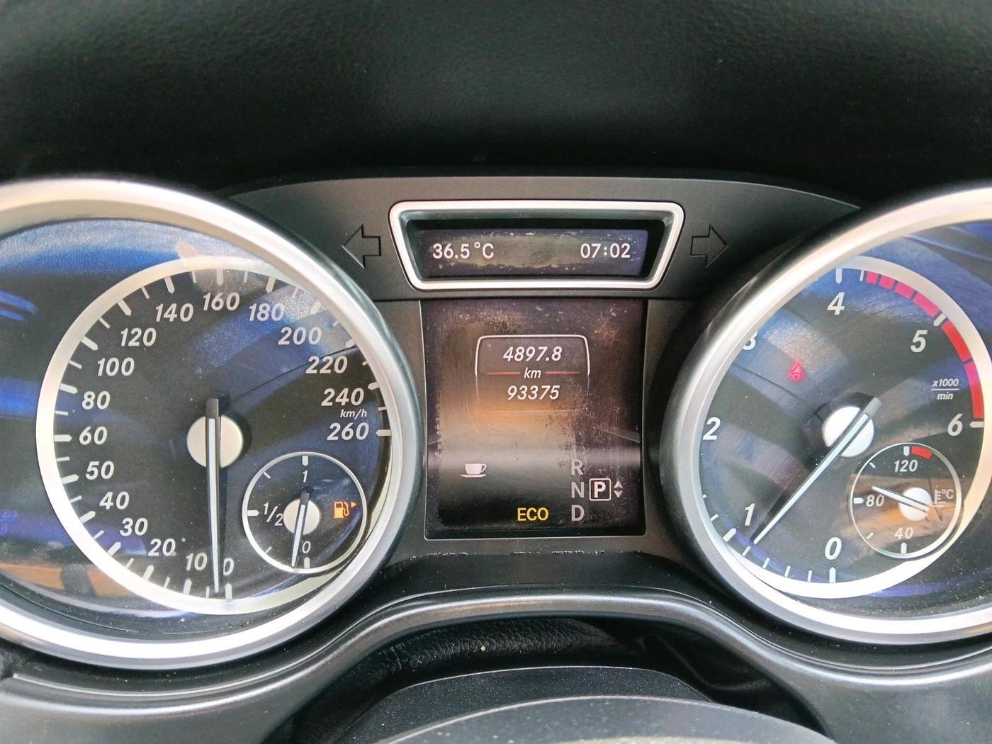2013 Mercedes Benz Ml Class 250 CDI, Diesel, Automatic, 93,375 km, interior