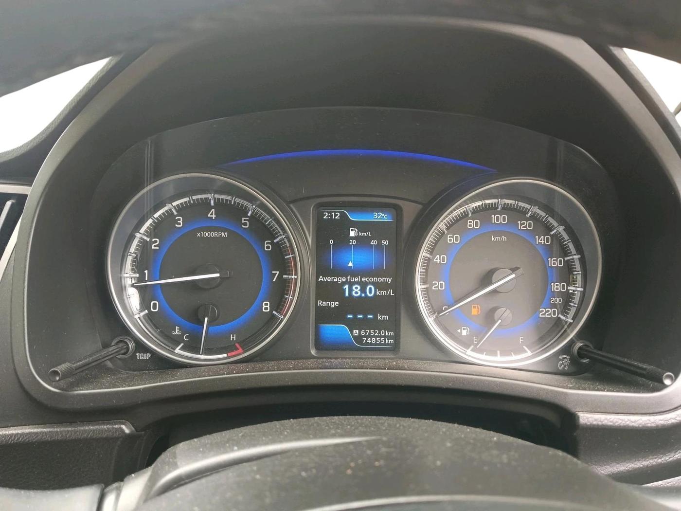 2020 Toyota Glanza G, Petrol, Manual, 74,855 km, interior