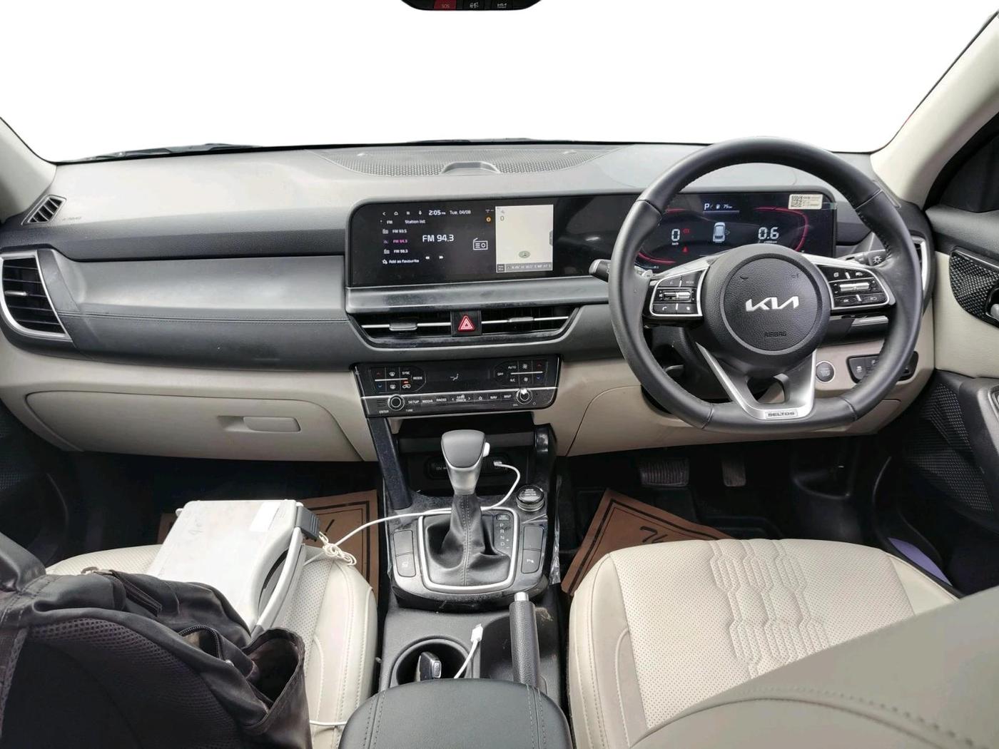 2024 KIA SELTOS HTX IVT, Petrol, Automatic, 19,199 km, interior