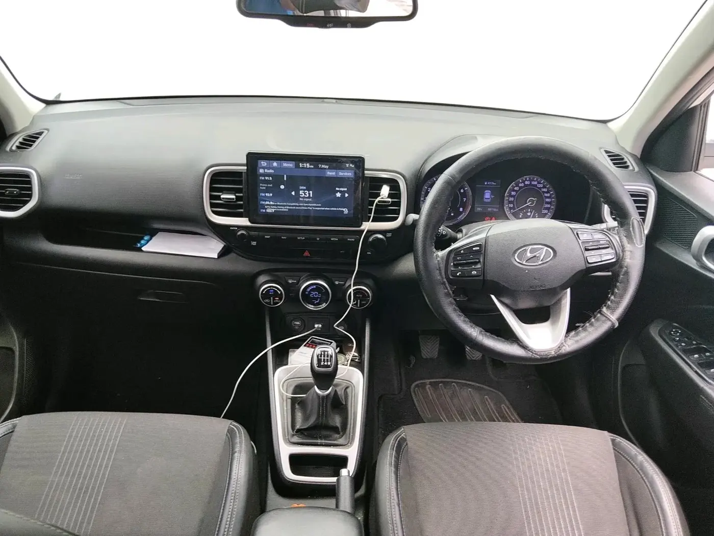 2019 Hyundai VENUE SX 1.0 (O) TURBO, Petrol, Manual, 88,116 km, interior