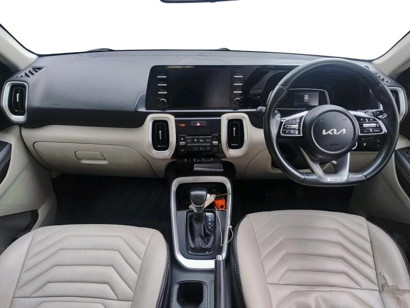 2022 KIA SONET HTX 1.5 AT, Diesel, Automatic, 76,581 km, interior