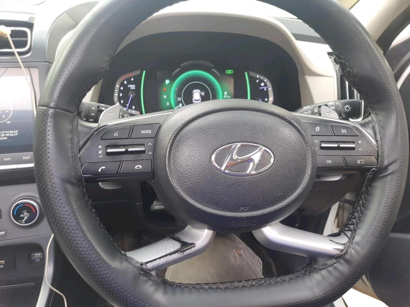 2021 Hyundai Creta SX (O) AT 1.5 DIESEL, Diesel, Automatic, 63,757 km, interior