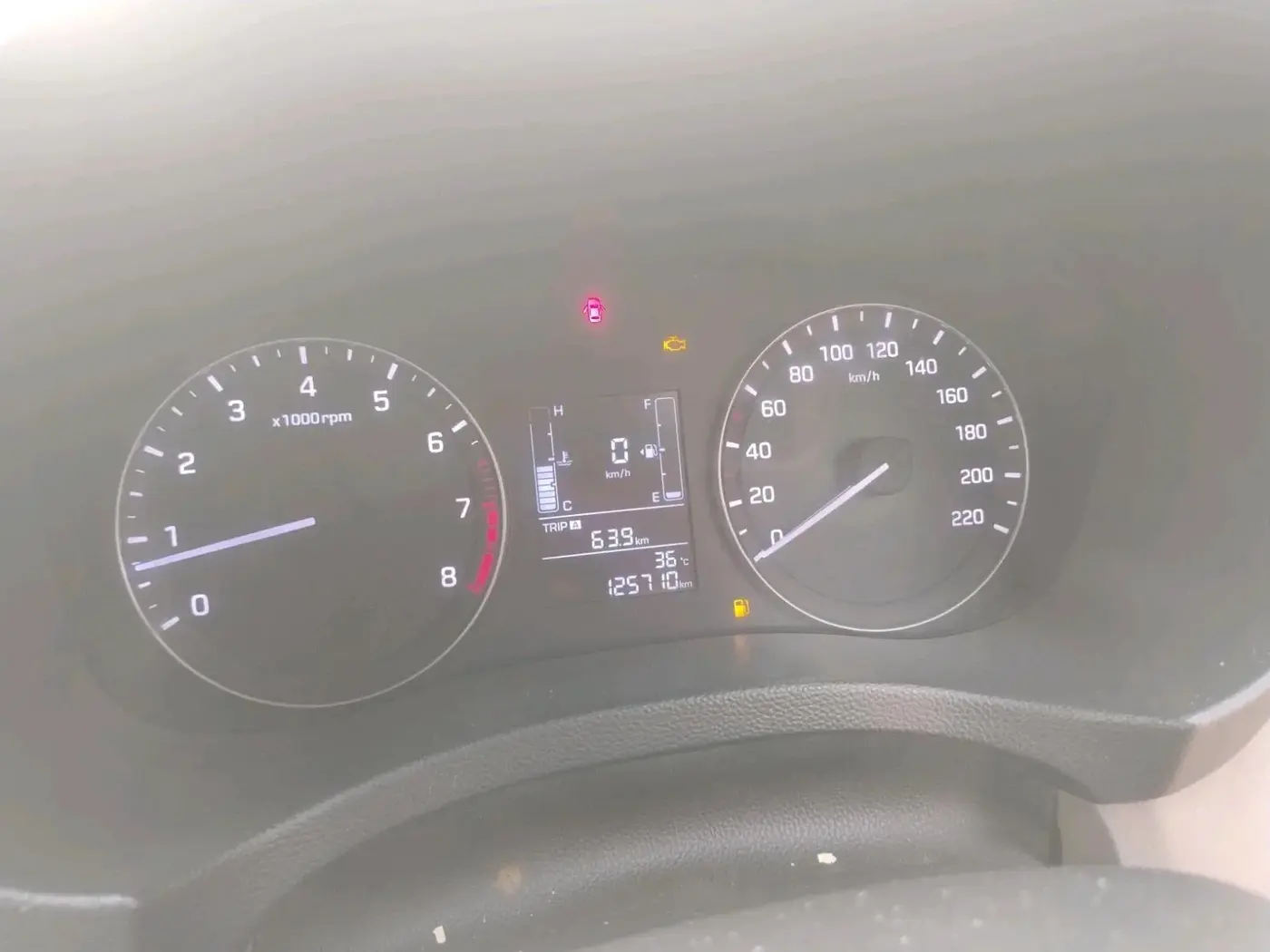 2017 Hyundai Creta E PLUS 1.6 PETROL, Petrol, Manual, 1,25,710 km, interior