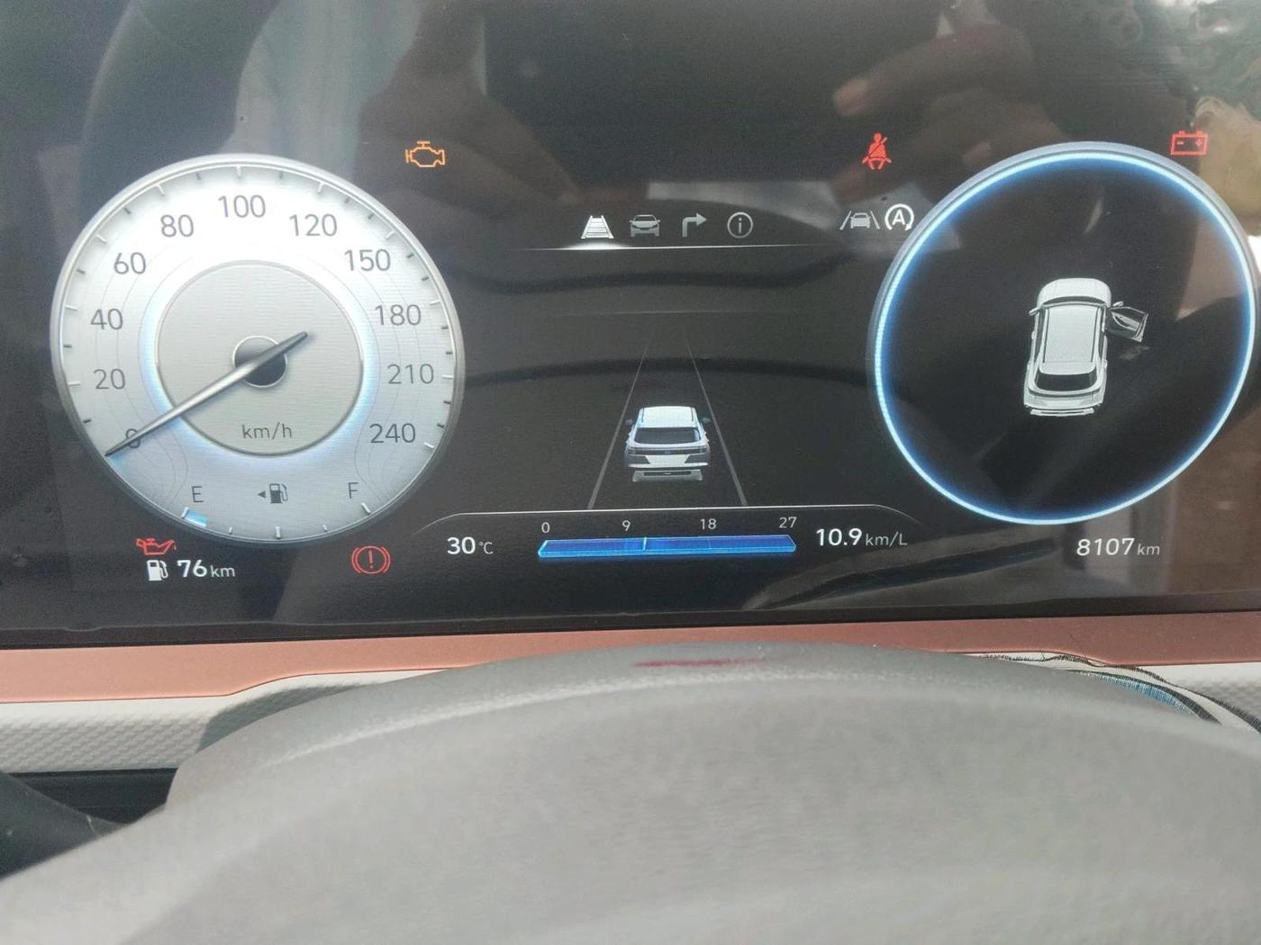 2024 Hyundai Creta SX (O) 1.5 PETROL, Petrol, Manual, 8,107 km, interior