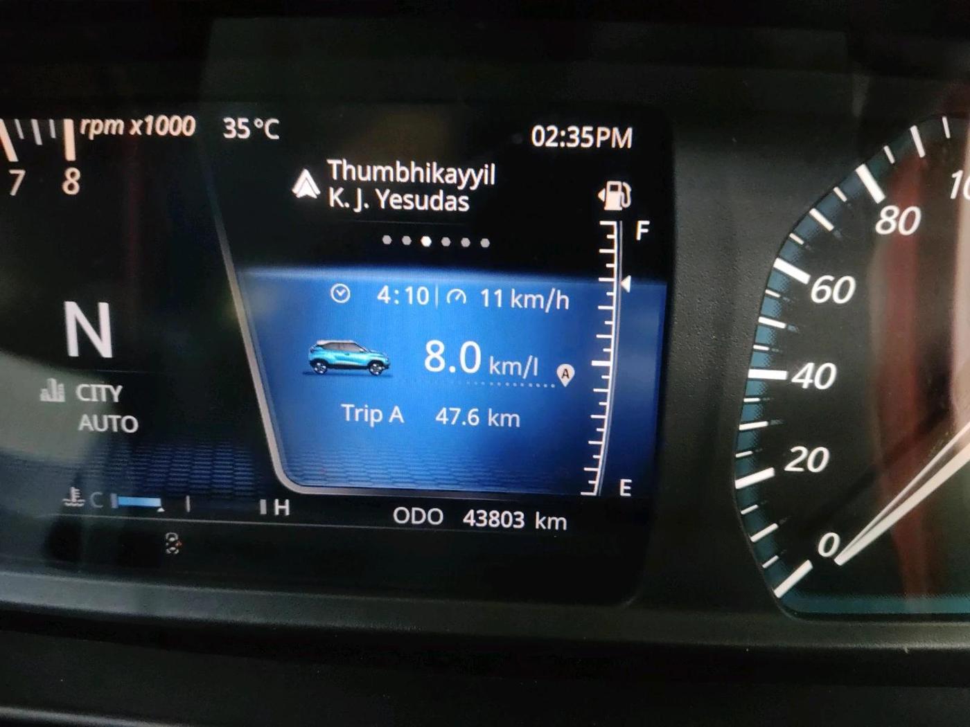 2024 Tata PUNCH Creative Dual Tone AMT Sunroof , Petrol, Automatic, 43,803 km, interior