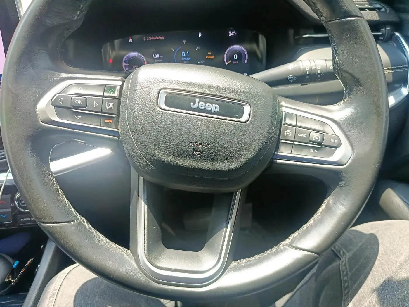 2022 Jeep Compass MODEL S (O) 1.4 PETROL DCT, Petrol, Automatic, 47,607 km, interior