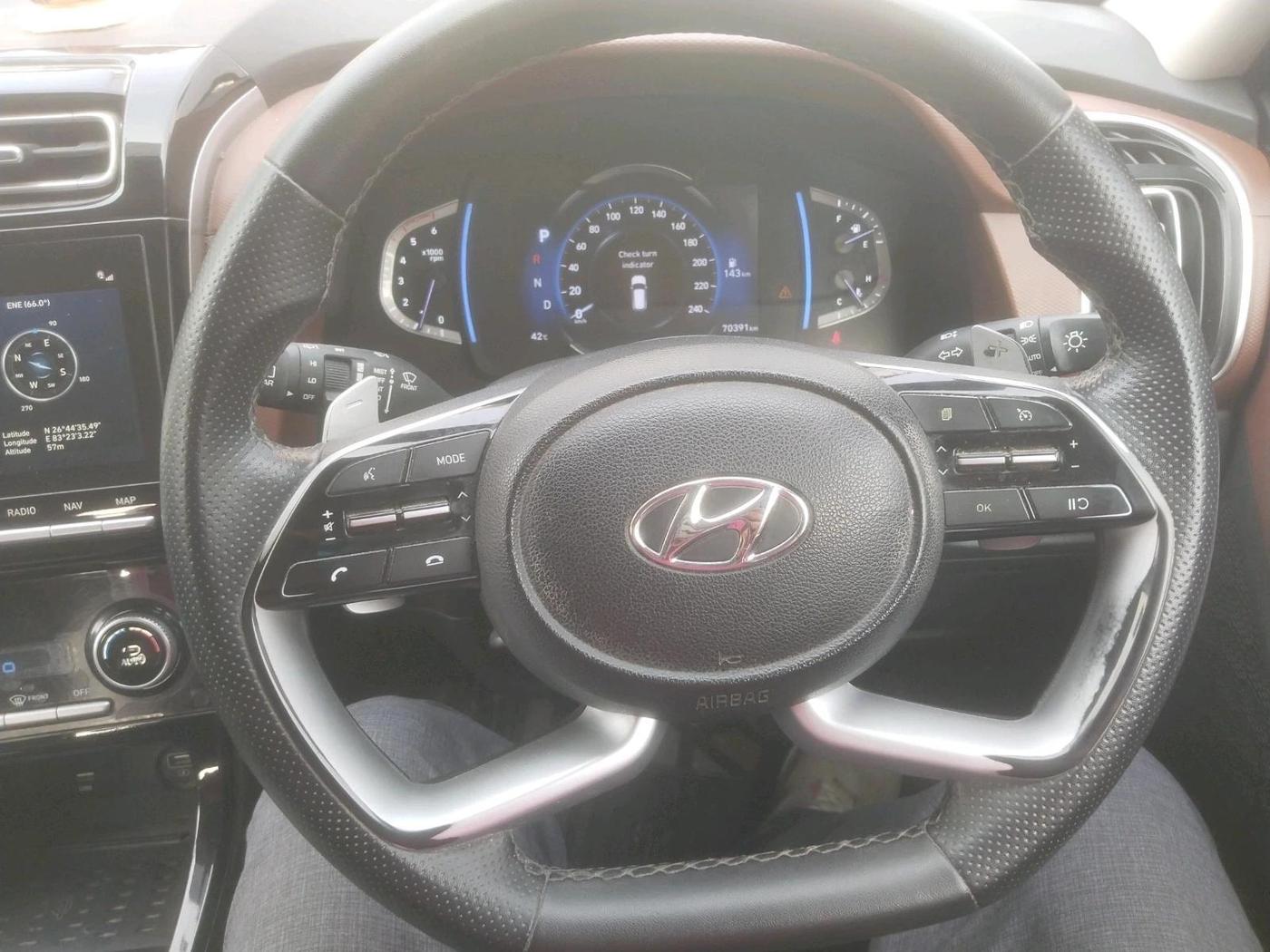 2021 Hyundai ALCAZAR PRESTIGE(O) 1.5 AT 7STR, Diesel, Automatic, 70,391 km, interior