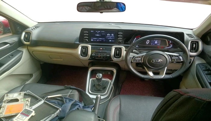 2020 KIA SONET HTX 1.0 IMT, Petrol, Manual, 17,442 km, interior