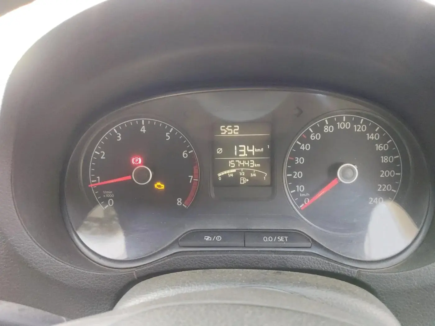 2016 Volkswagen Ameo COMFORTLINE 1.2L, Petrol, Manual, 1,57,443 km, interior