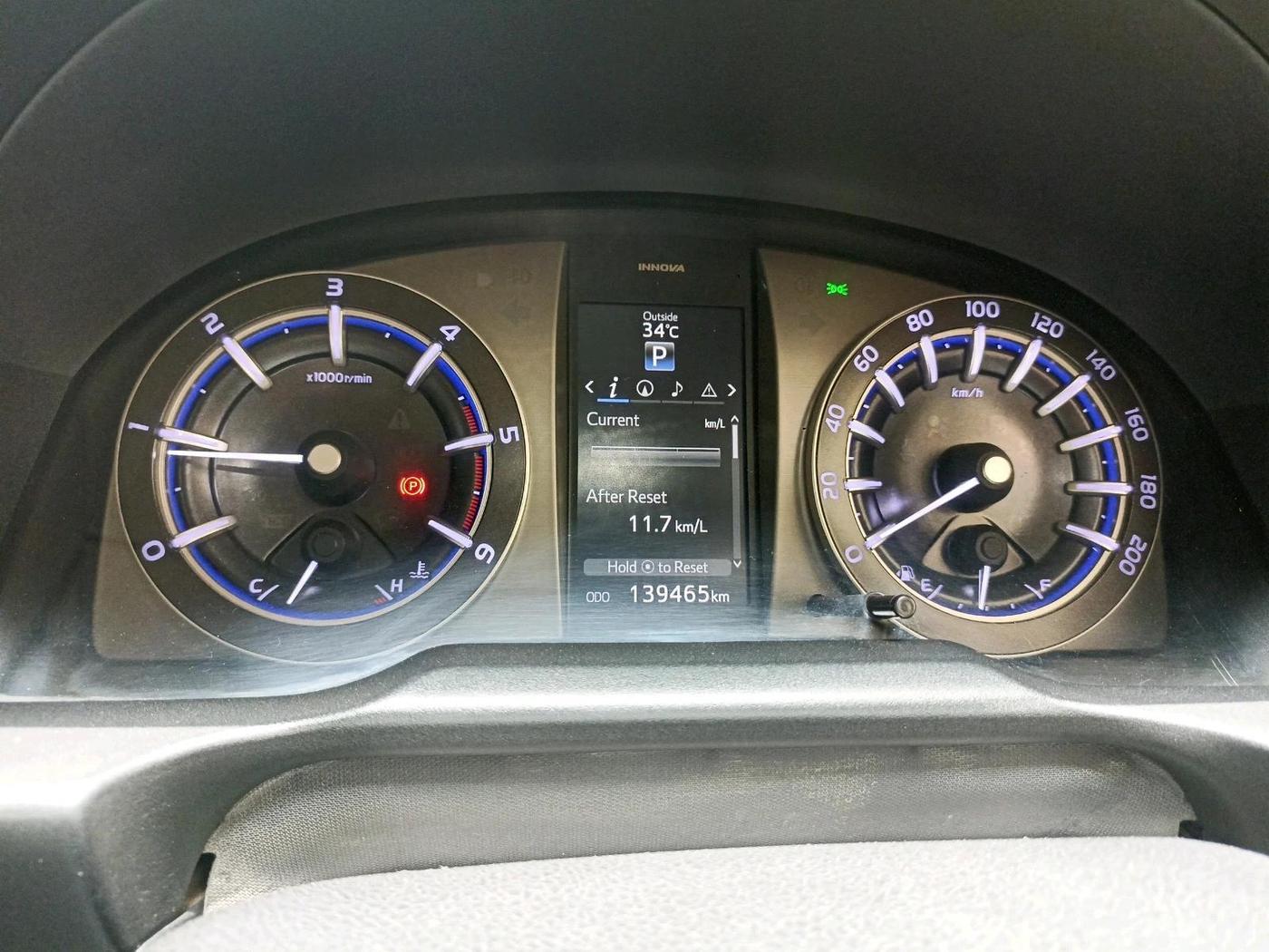 2018 Toyota Innova Crysta 2.8 ZX AT 7 STR, Diesel, Automatic, 1,39,465 km, interior