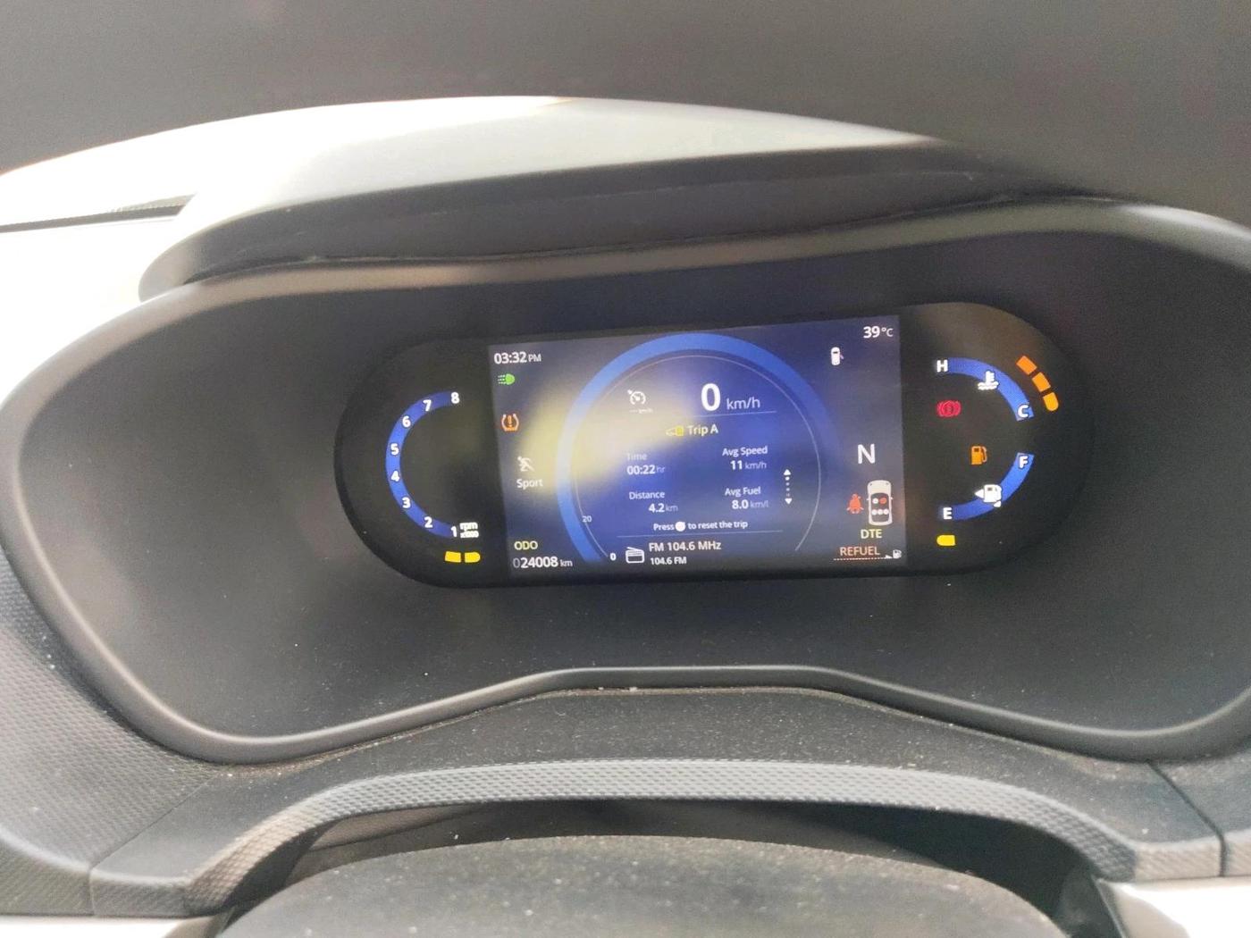 2023 Tata NEXON CREATIVE+ SUNROOF AMT 1.2 PETROL, Petrol, Automatic, 24,008 km, interior