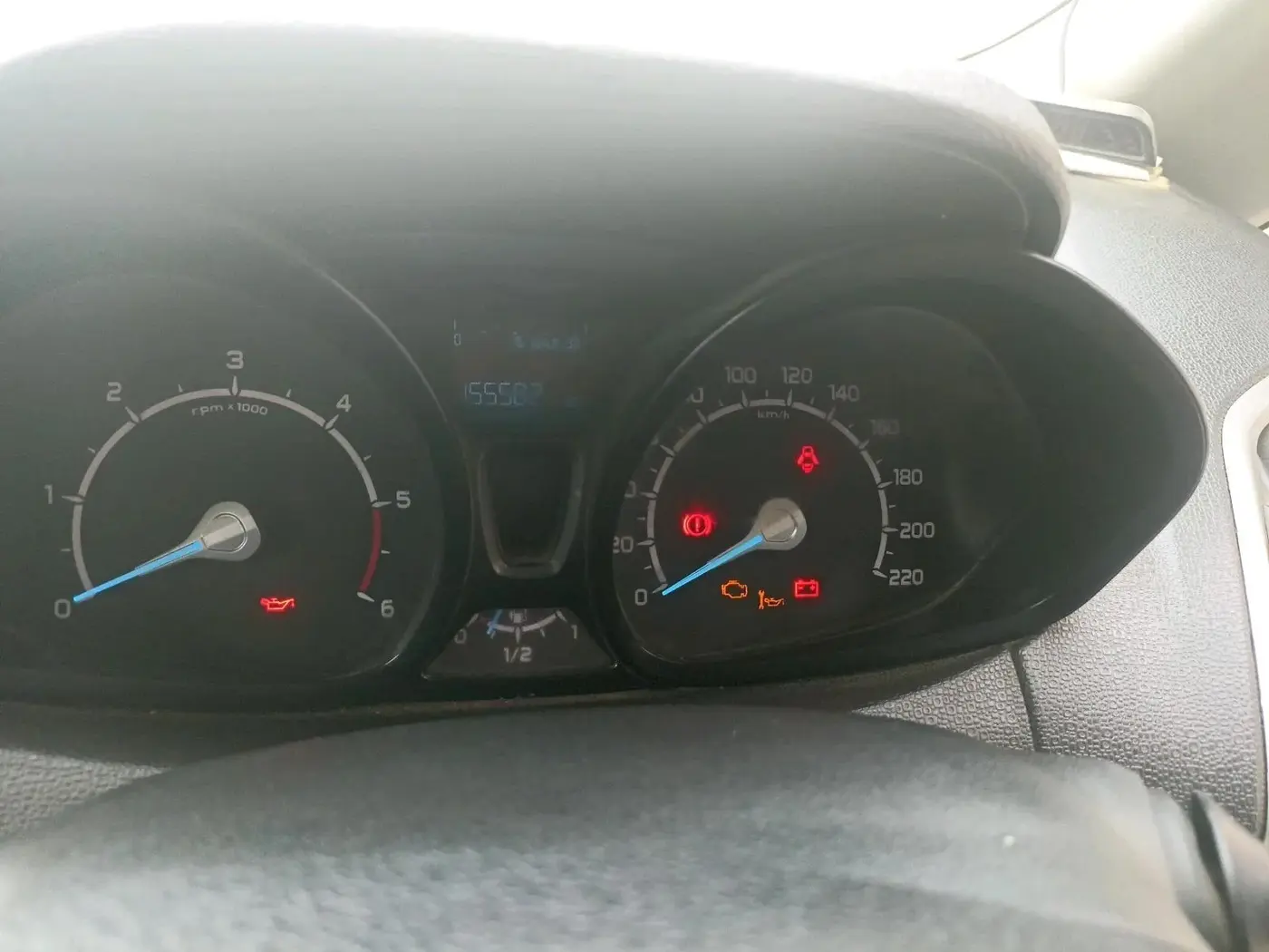 2014 Ford Ecosport TREND 1.5L DIESEL, Diesel, Manual, 1,55,582 km, interior