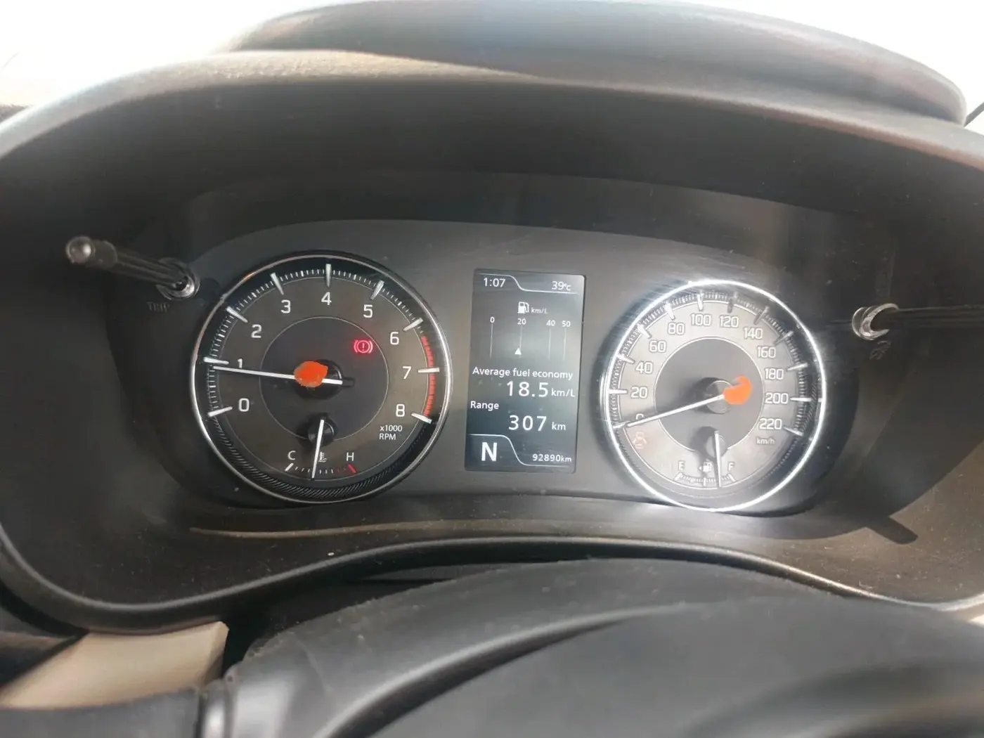 2022 Toyota Glanza V AMT, Petrol, Automatic, 92,890 km, interior