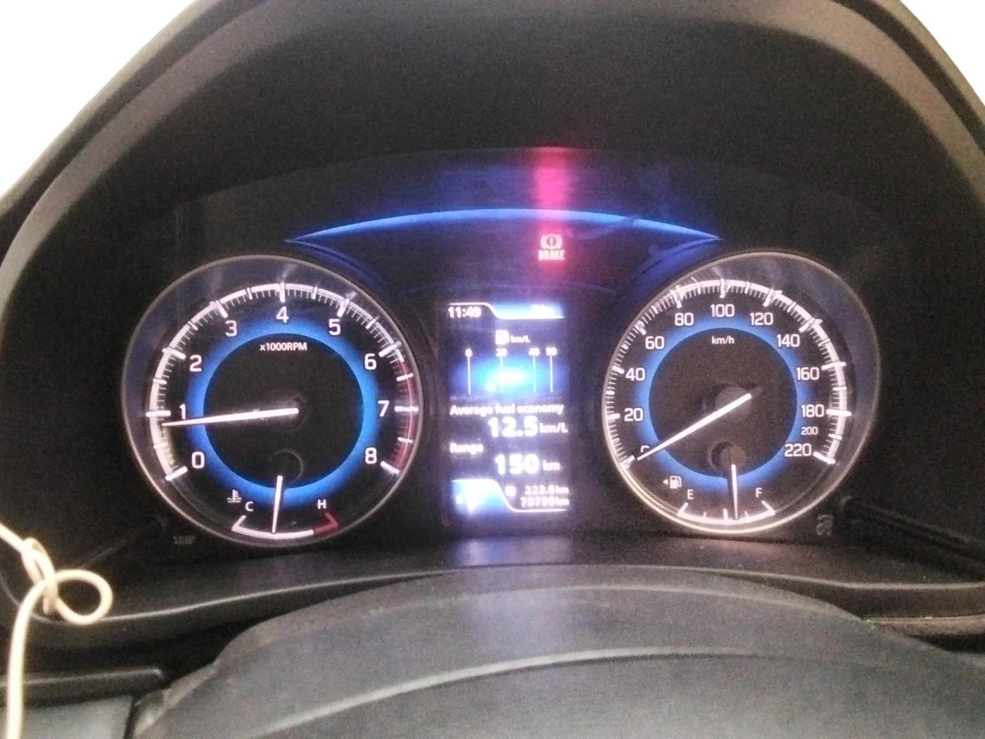 2020 Toyota Glanza G CVT, Petrol, Automatic, 79,799 km, interior