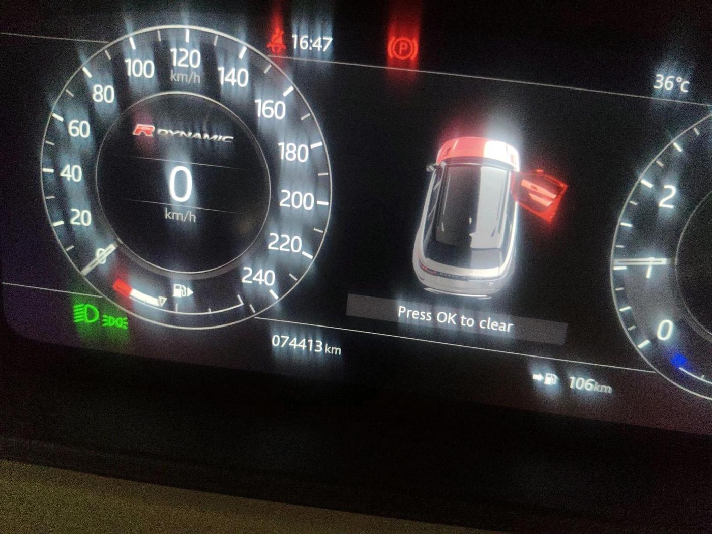2019 Landrover RANGE ROVER VELAR S R-DYNAMIC 2.0 PETROL, Petrol, Automatic, 74,413 km, interior