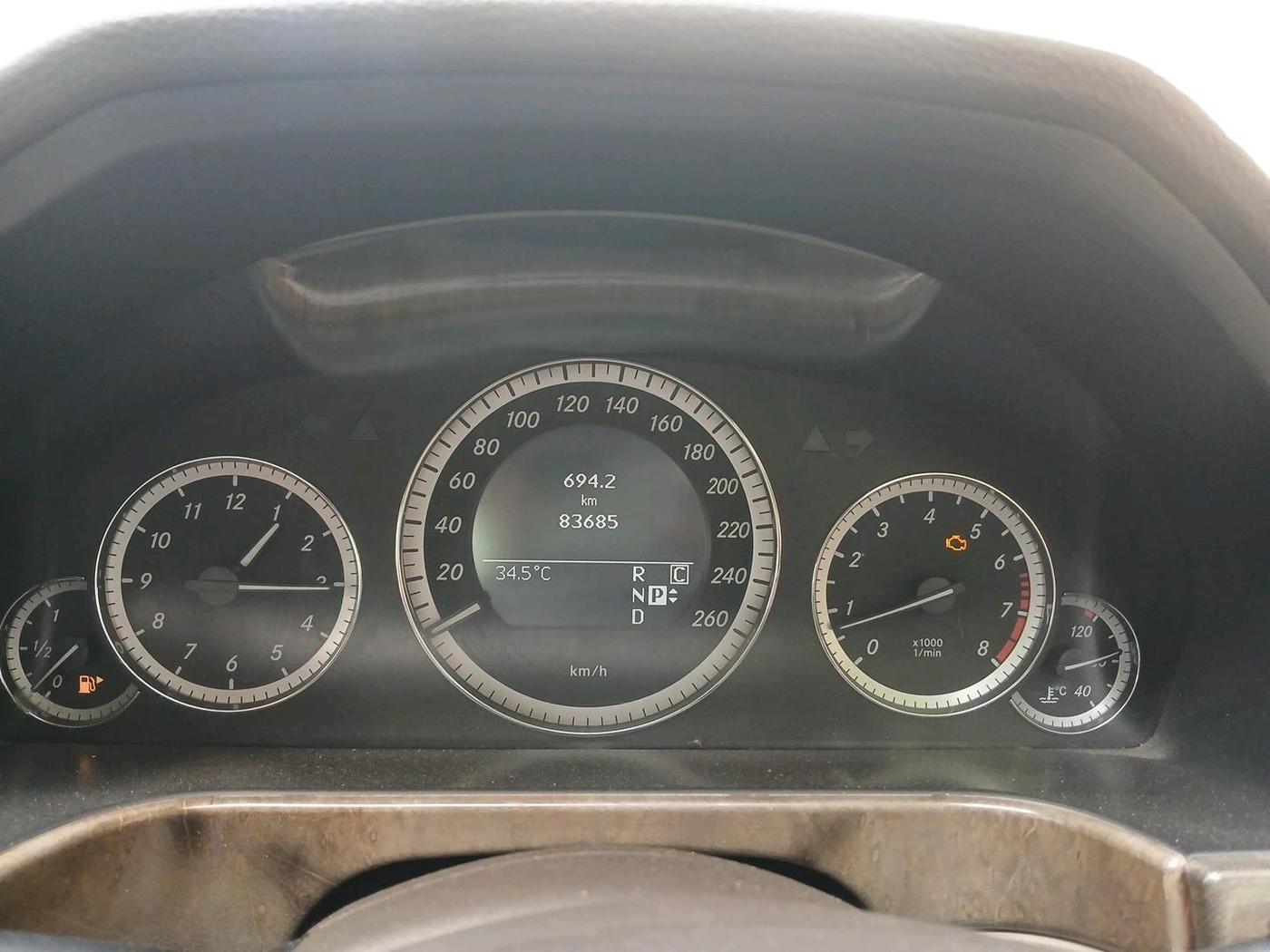 2010 Mercedes Benz E Class E 250 CDI ELEGANCE, Diesel, Automatic, 83,685 km, interior