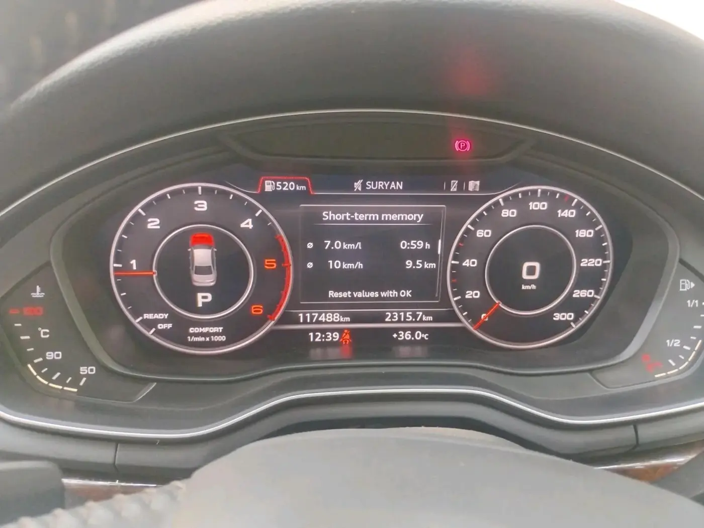 2017 Audi A4 35 TDI Premium Plus, Diesel, Automatic, 1,17,488 km, interior