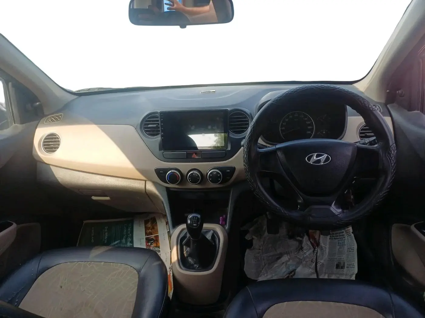 2014 Hyundai Grand i10 MAGNA 1.2 KAPPA VTVT, Petrol, Manual, 80,589 km, interior