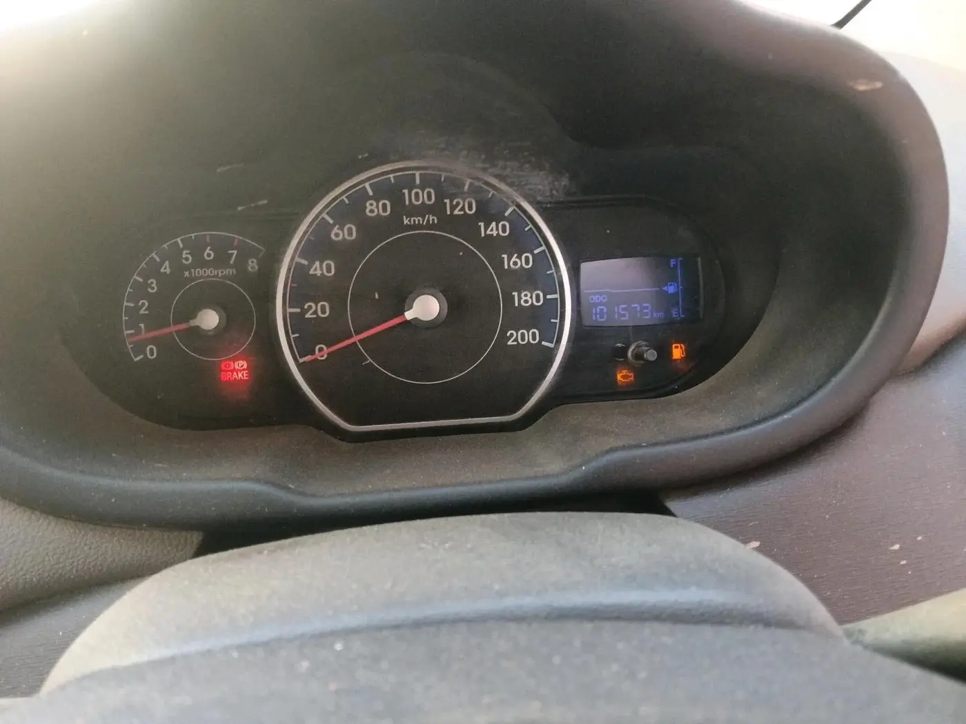 2012 Hyundai i10 MAGNA 1.1, CNG, Manual, 1,01,573 km, interior
