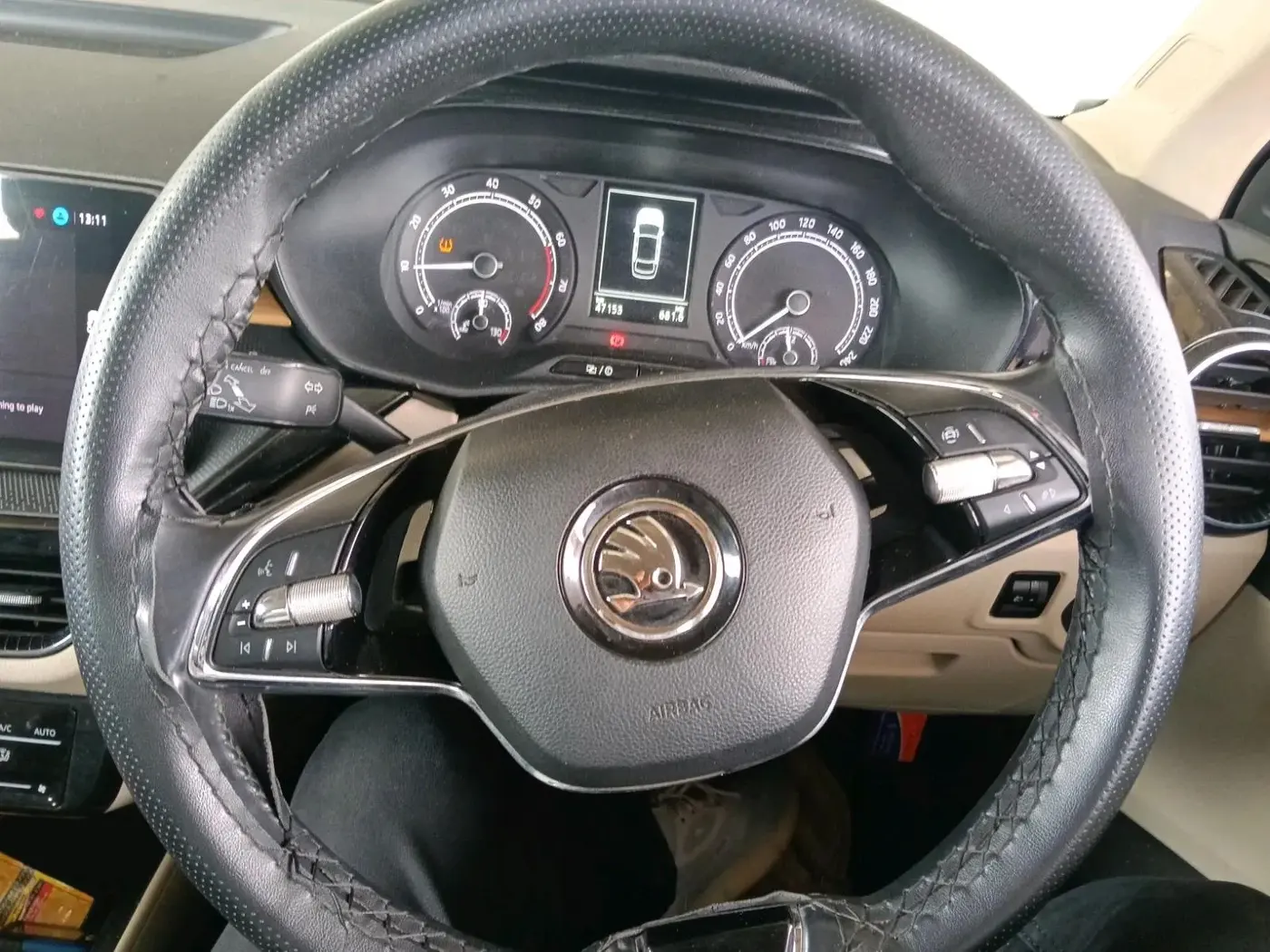 2022 Skoda SLAVIA STYLE 1.0L TSI MT, Petrol, Manual, 47,153 km, interior
