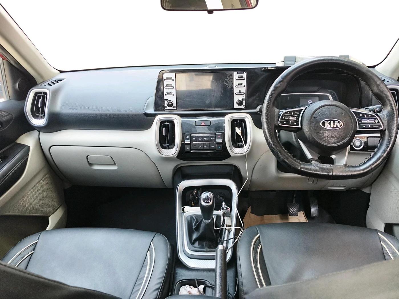 2021 KIA SONET HTX 1.0 IMT, Petrol, Manual, 84,500 km, interior