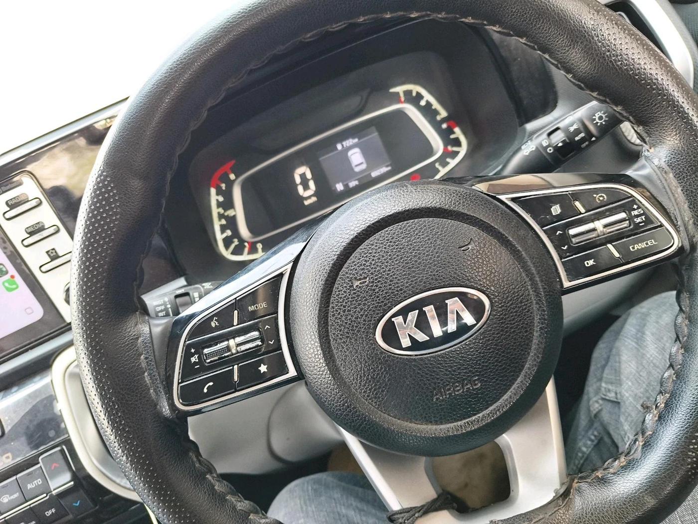 2021 KIA SONET HTX 1.0 IMT, Petrol, Manual, 84,500 km, interior