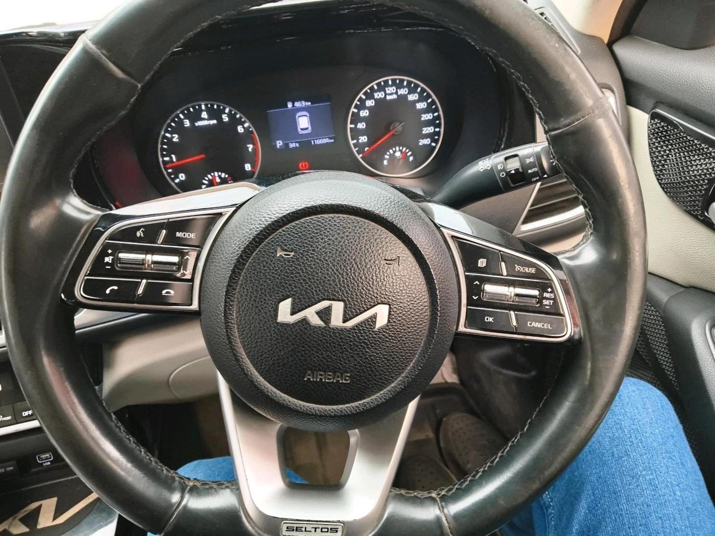 2021 KIA SELTOS HTX IVT 1.5 PETROL, Petrol, Automatic, 1,16,684 km, interior