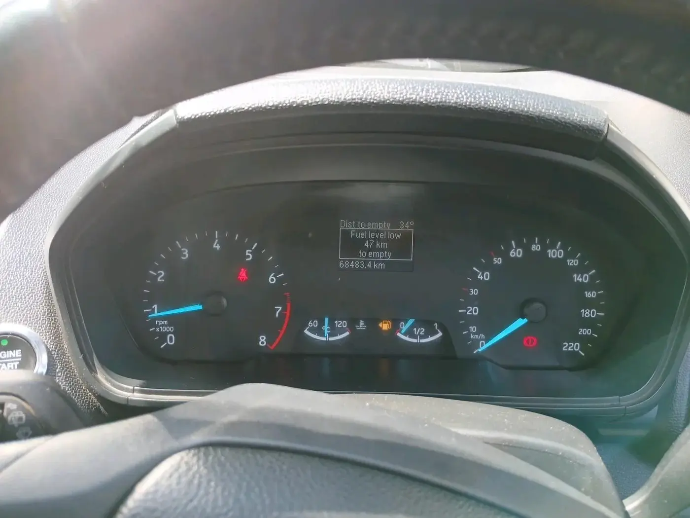 2019 Ford Ecosport TITANIUM + 1.5L PETROL, Petrol, Manual, 68,483 km, interior