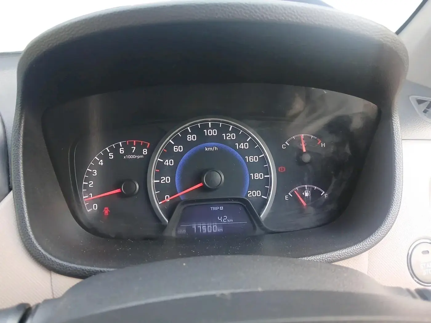 2014 Hyundai Grand i10 ASTA 1.2 KAPPA VTVT, Petrol, Manual, 77,500 km, interior