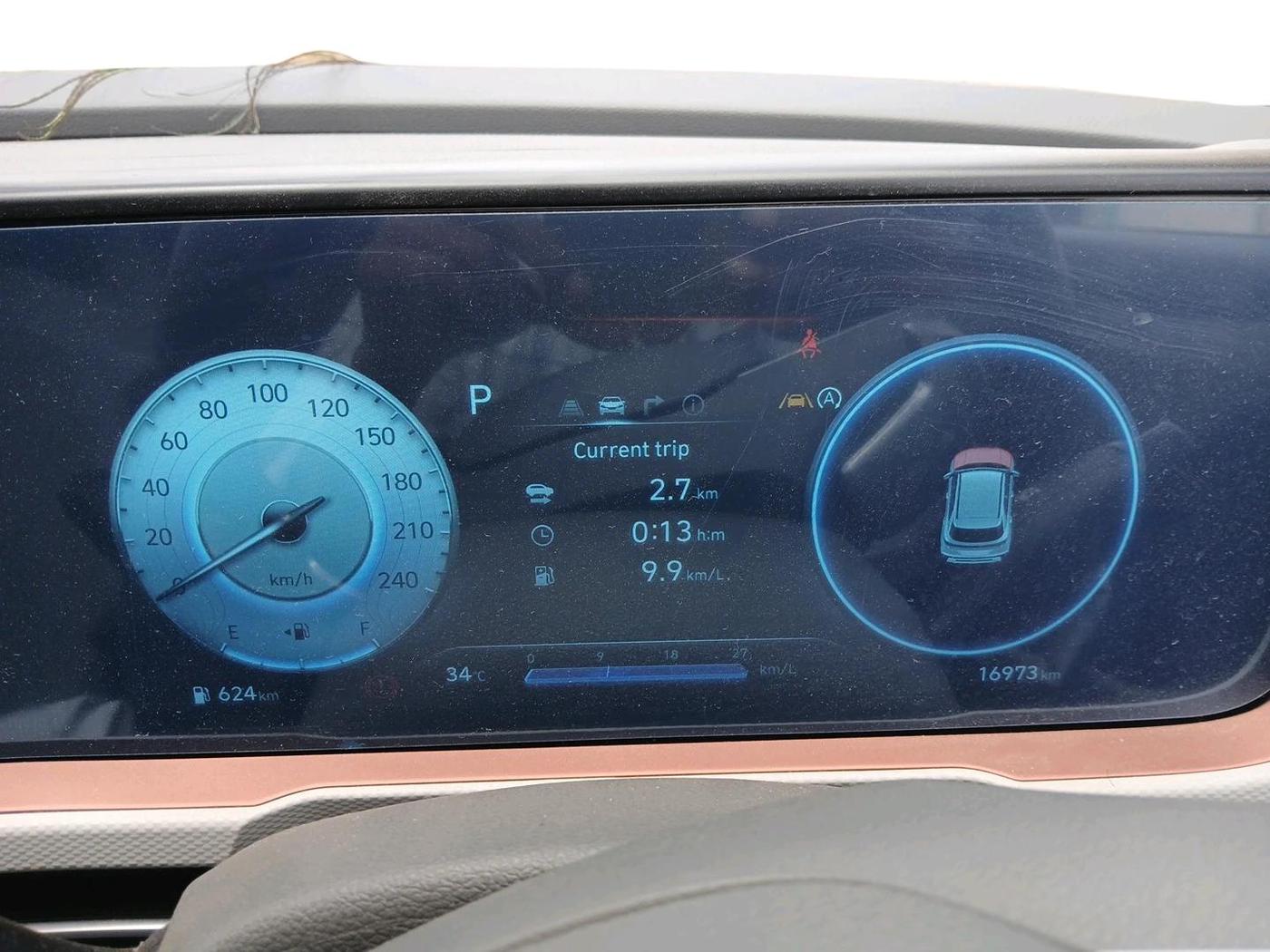 2025 Hyundai Creta SX (O) 1.5 DIESEL AT, Diesel, Automatic, 16,973 km, interior