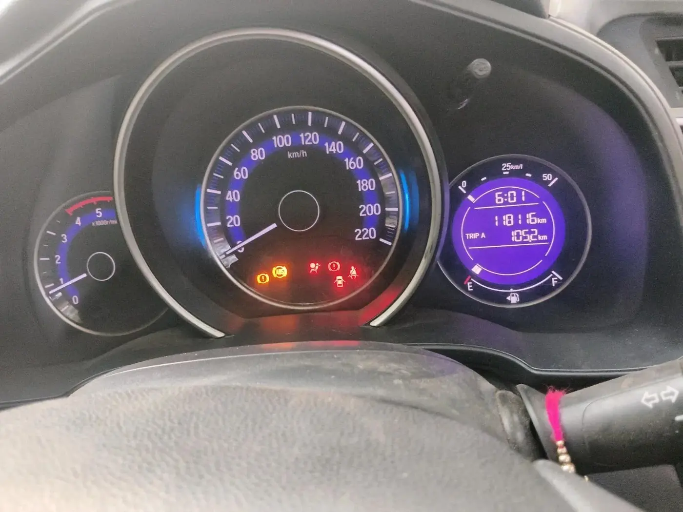 2015 Honda Jazz 1.5L I-DTEC SV, Diesel, Manual, 1,18,116 km, interior