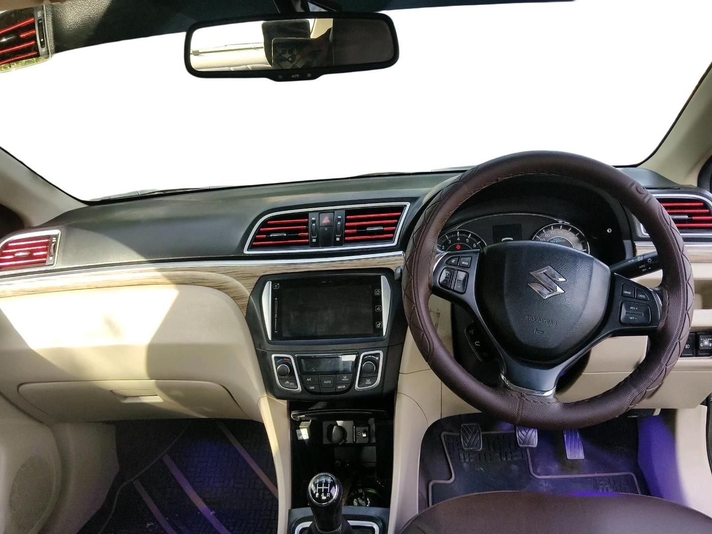 2020 Maruti Ciaz ALPHA 1.5 SHVS PETROL, CNG, Manual, 51,815 km, interior