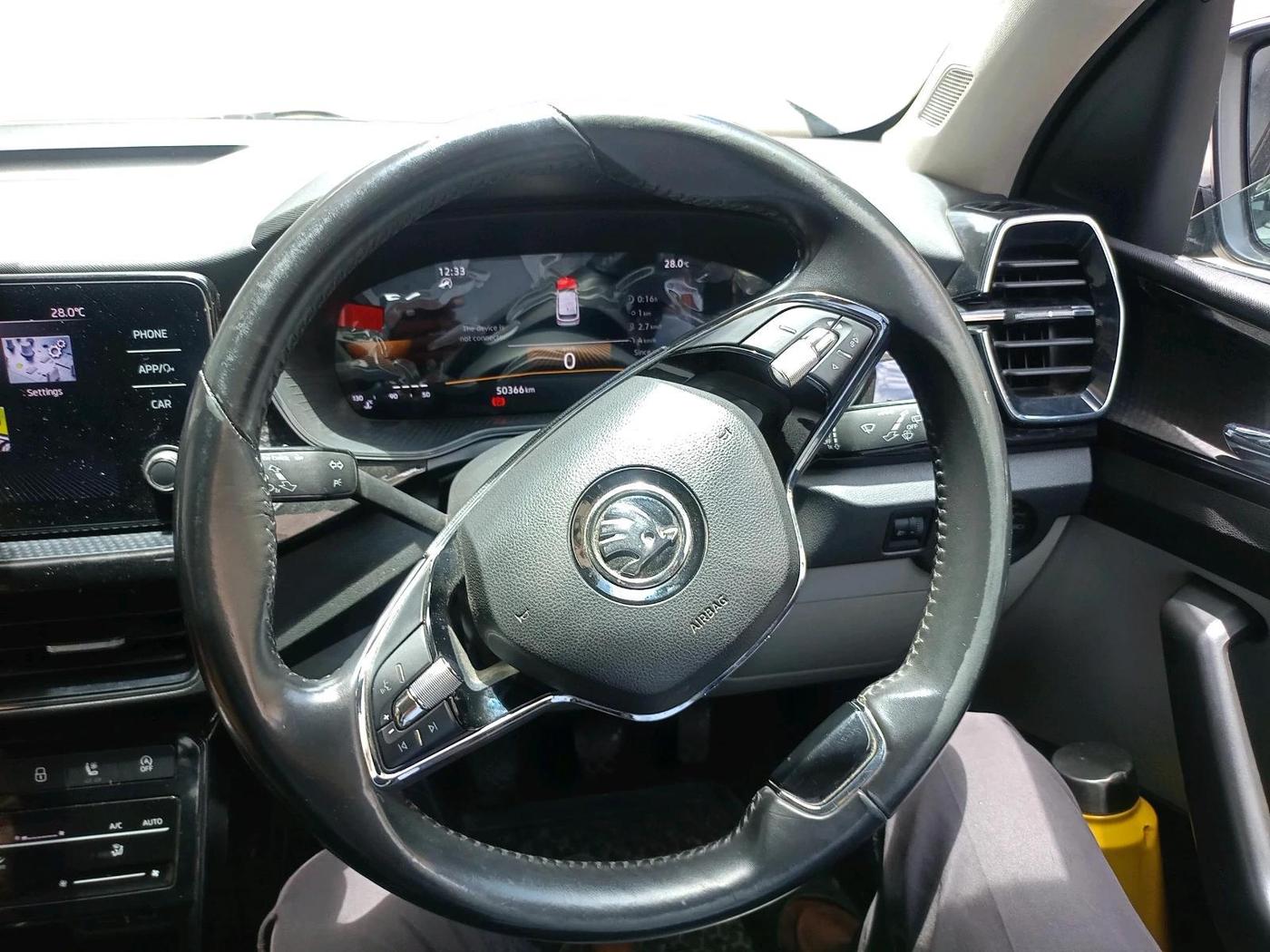 2023 Skoda KUSHAQ STYLE 1.0L TSI MT, Petrol, Manual, 50,366 km, interior