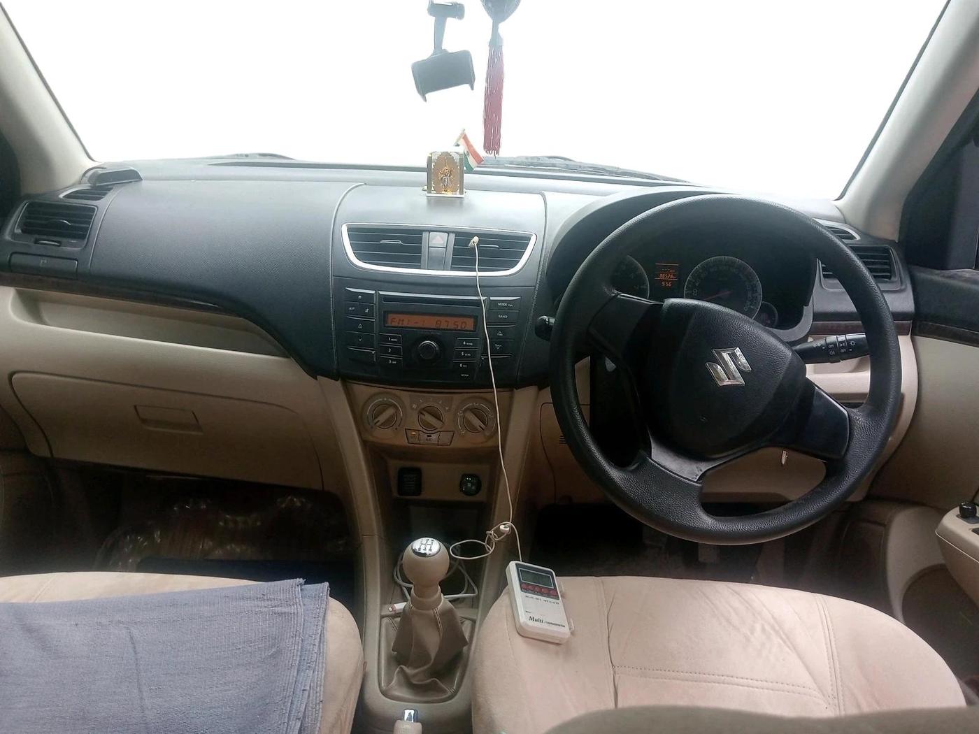 2012 Maruti Swift Dzire VXI, CNG, Manual, 88,528 km, interior