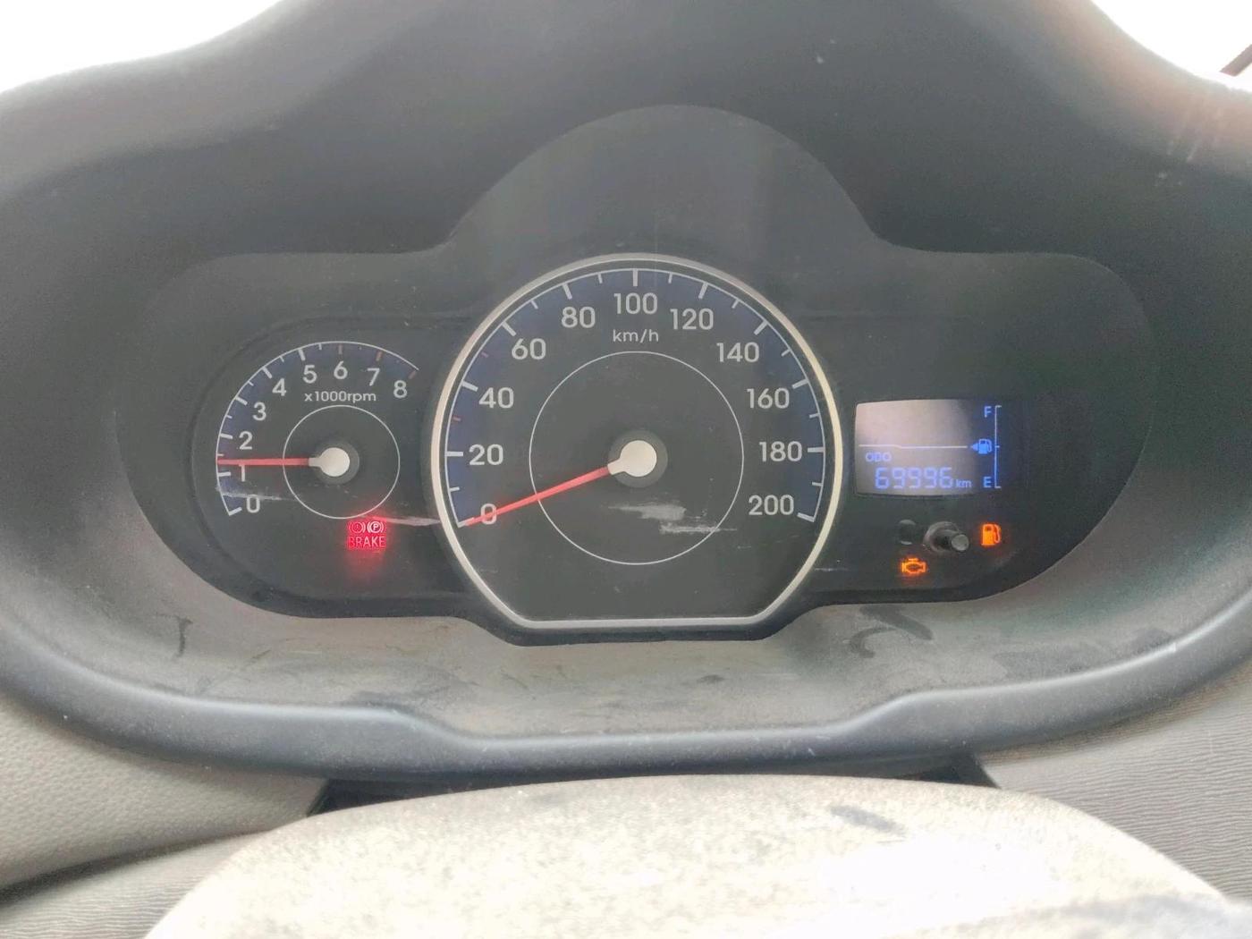 2011 Hyundai i10 D LITE 1.1, CNG, Manual, 69,996 km, interior