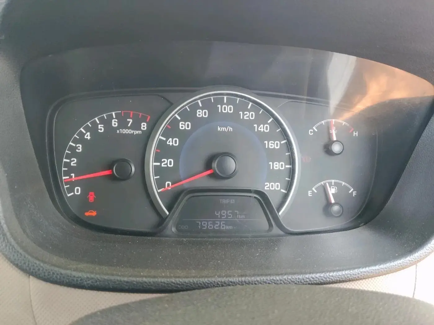 2013 Hyundai Grand i10 MAGNA 1.2 KAPPA VTVT, CNG, Manual, 79,626 km, interior